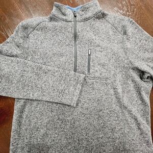 Woolrich 1/4 Zip Knit Fleece Pullover Sweater Men's XL Charcoal Gray‎ Polyester